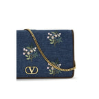 Blue Cotton Shoulder Bag