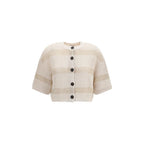 Beige Cotton Cardigan