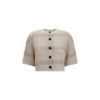 Beige Linen Cardigan