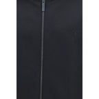 Black Polyester Bomber