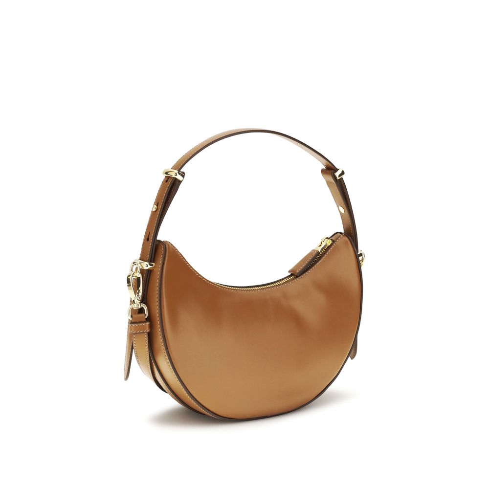 Beige Calf Leather Bos Taurus Shoulder Bag