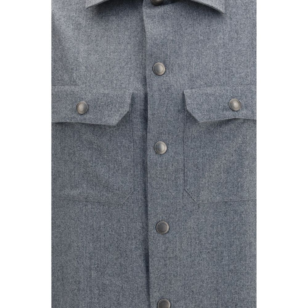 Gray Wool Oves Aries Shirt