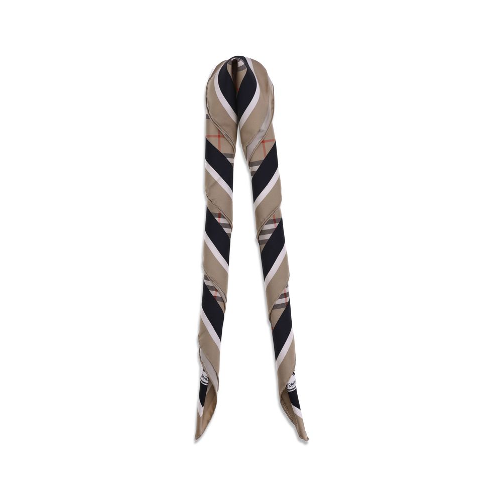 Beige Silk Scarf