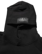 Black Cotton Milano1984 Print Hoodie Sweater