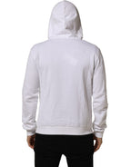 White Sacred Heart Hooded Sweatshirt Sweater
