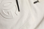 White Logo Hooded PulloverSweatshirt Sweater