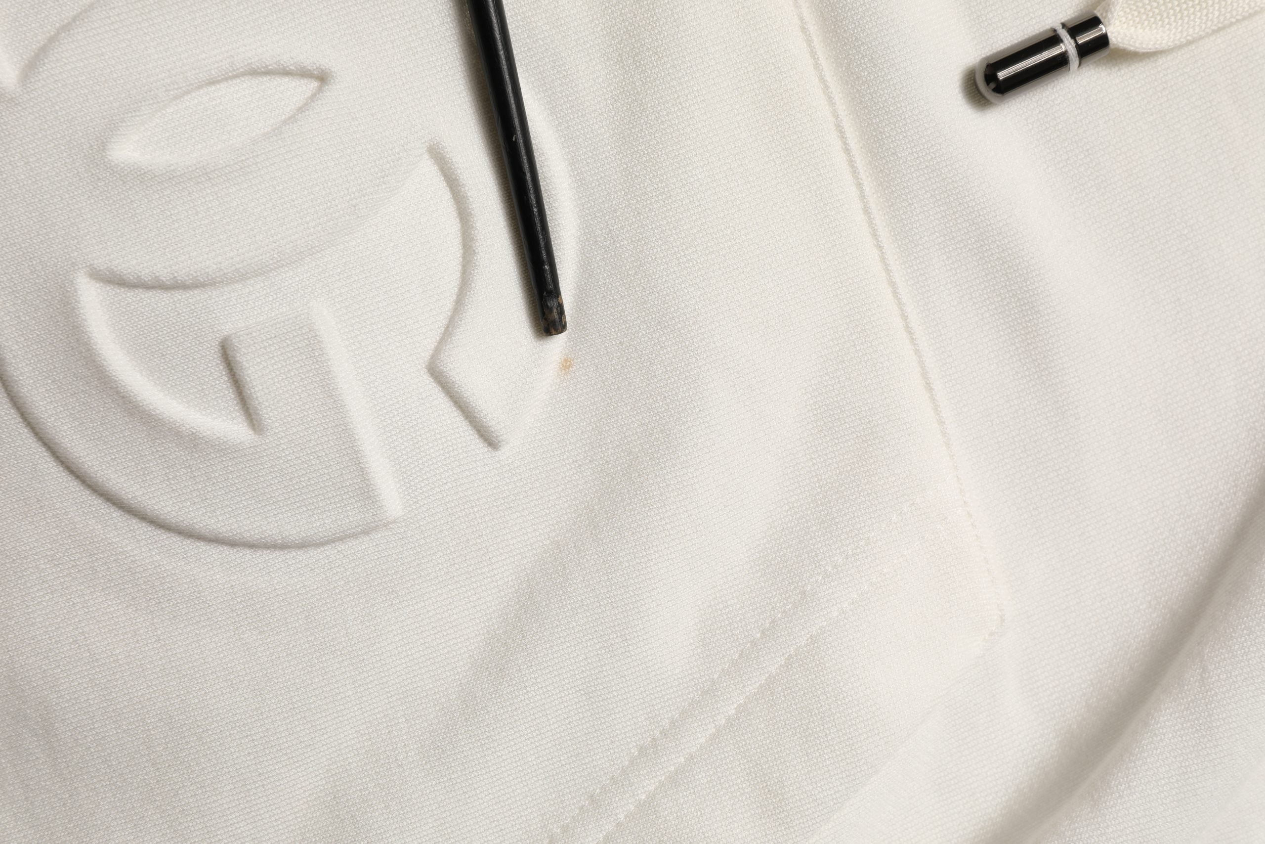 White Logo Hooded PulloverSweatshirt Sweater