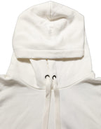 White Logo Hooded PulloverSweatshirt Sweater