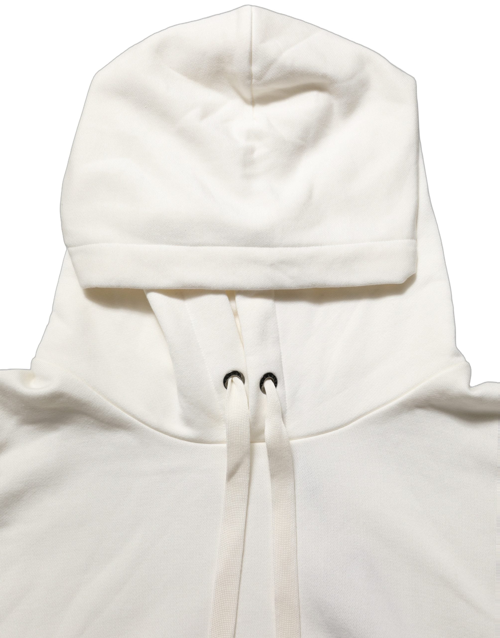 White Logo Hooded PulloverSweatshirt Sweater