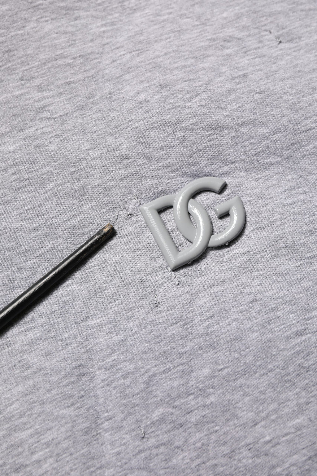 Gray Cotton Logo Hooded Sweatshirt Sweater