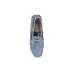 Blue Leather Moccassin