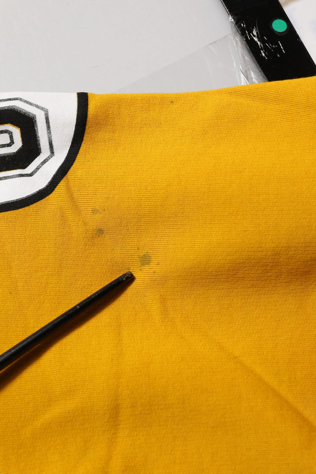 Yellow Crew Neck Jersey Sweatshirt Sweater