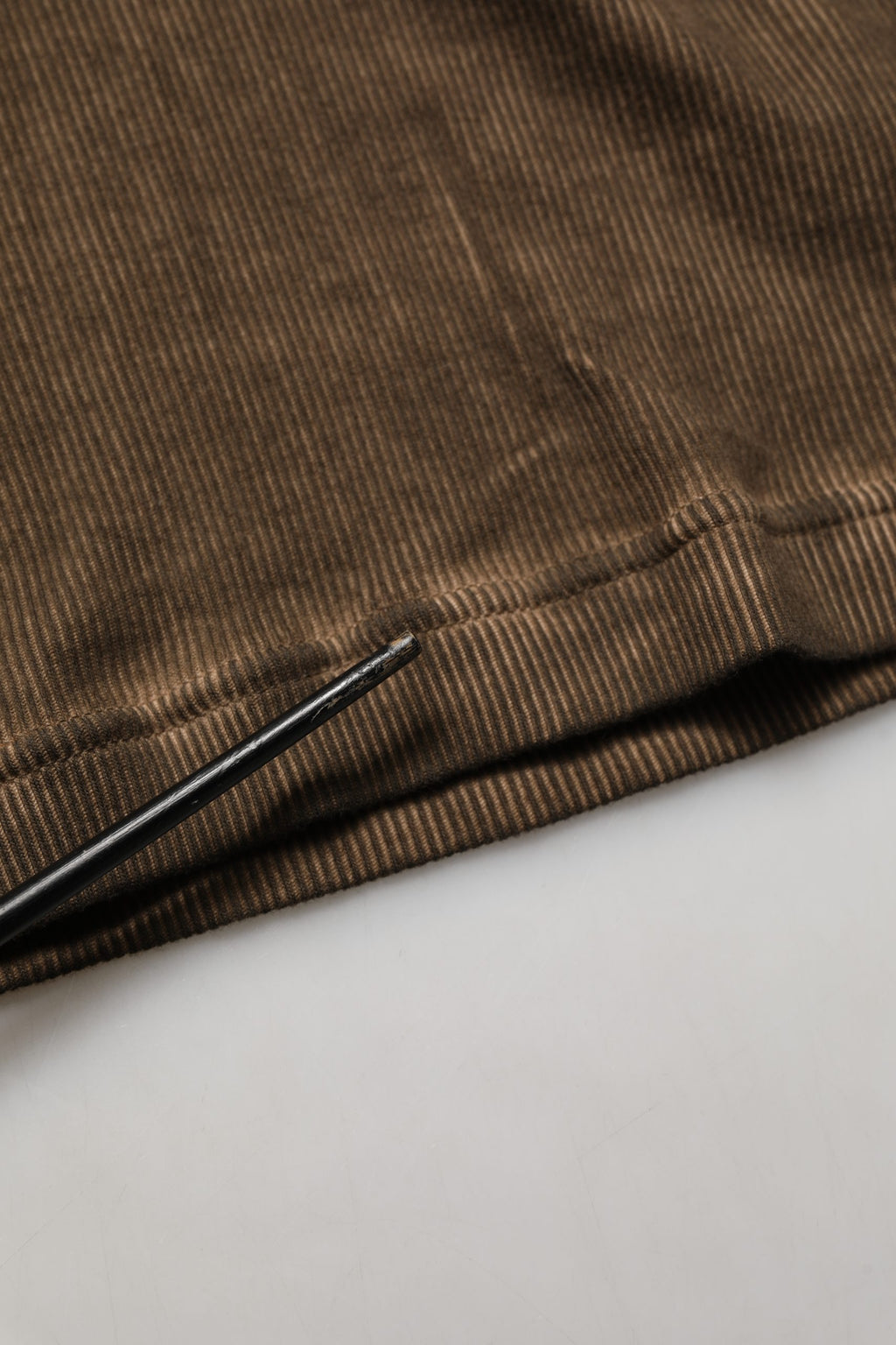 Brown Cotton Buttoned Henley Pullover Sweater