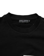 Black Cotton Logo Print Sweatshirt Sweater
