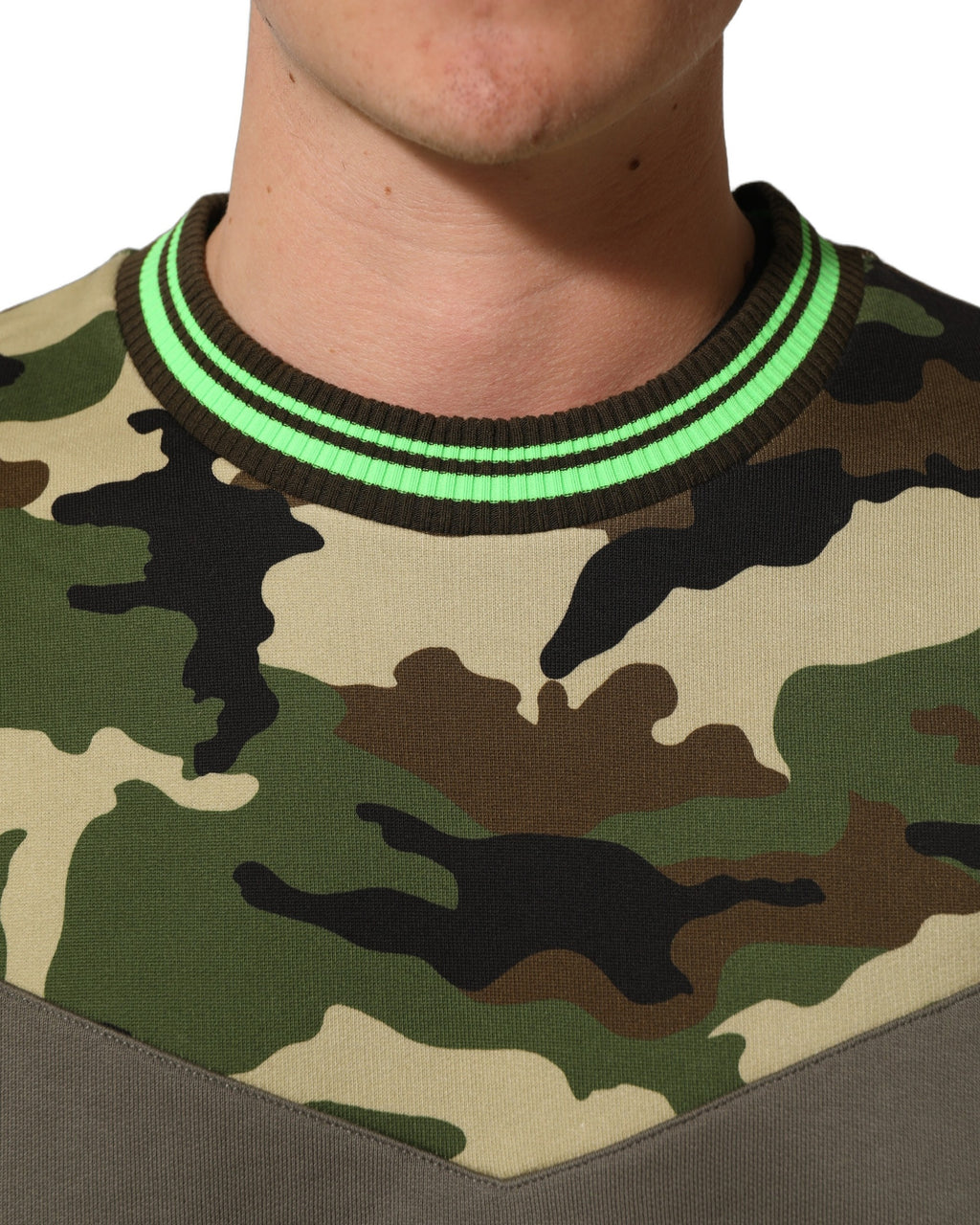 Multicolor Camouflage Sweatshirt Men Sweater