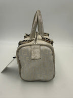 FENDI Mini Bauletto FF Zucchino Laminated Handbag