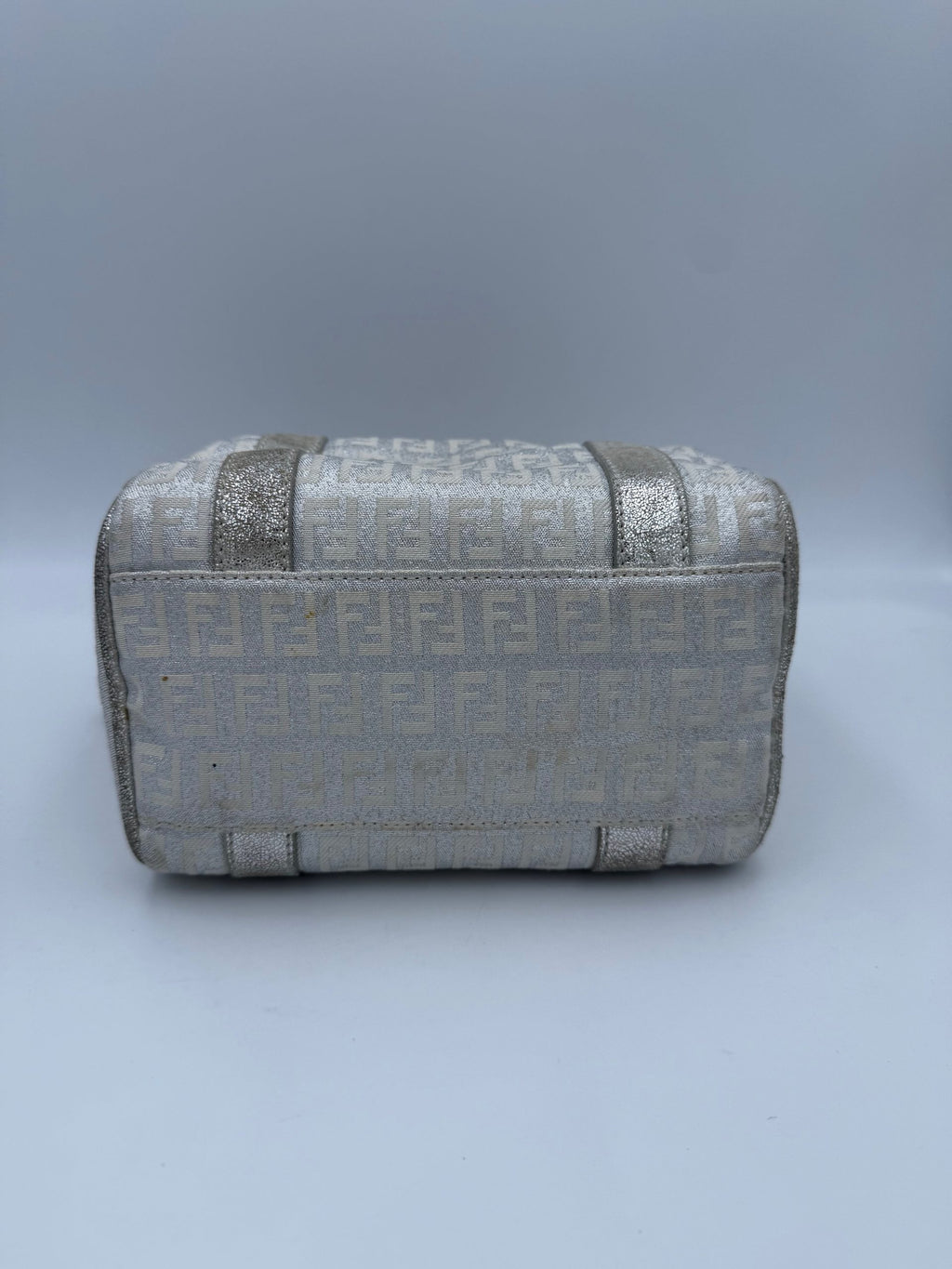 FENDI Mini Bauletto FF Zucchino Laminated Handbag