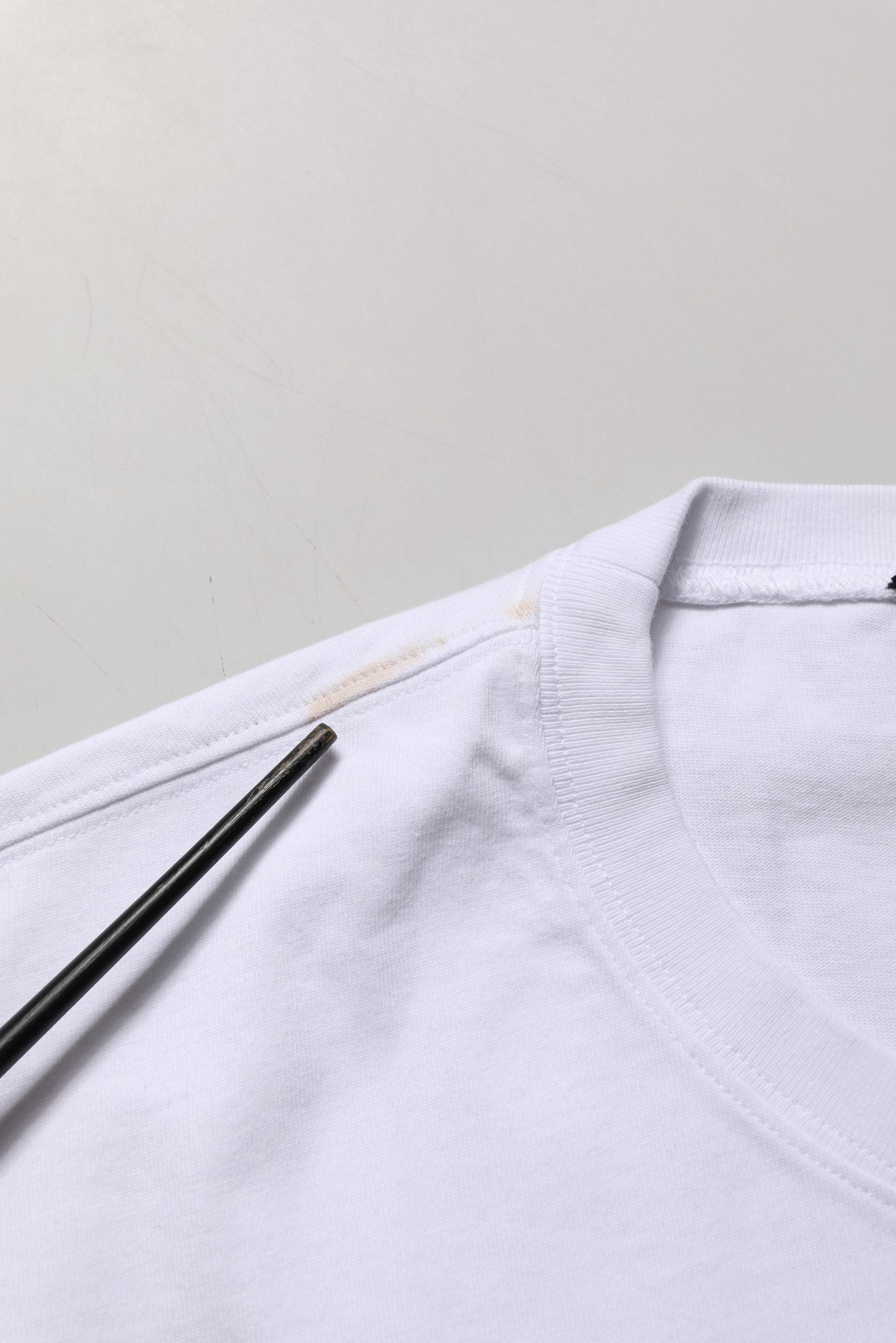 White Blue Stripe Cotton Short Sleeve T-shirt
