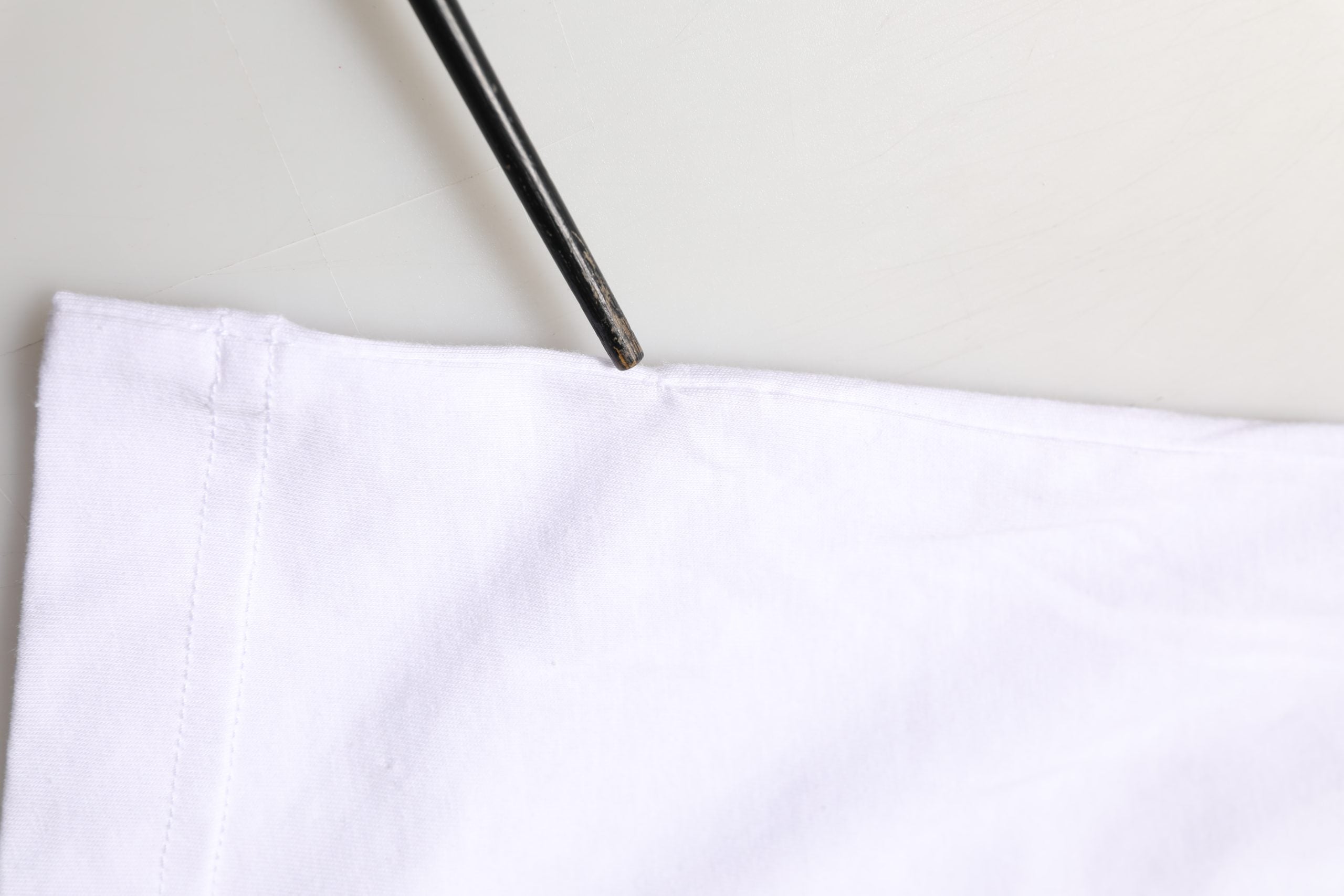 White Cotton Logo Print Crew Neck T-shirt