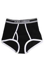 Black White Logo Waistband Coulotte Panty Underwear