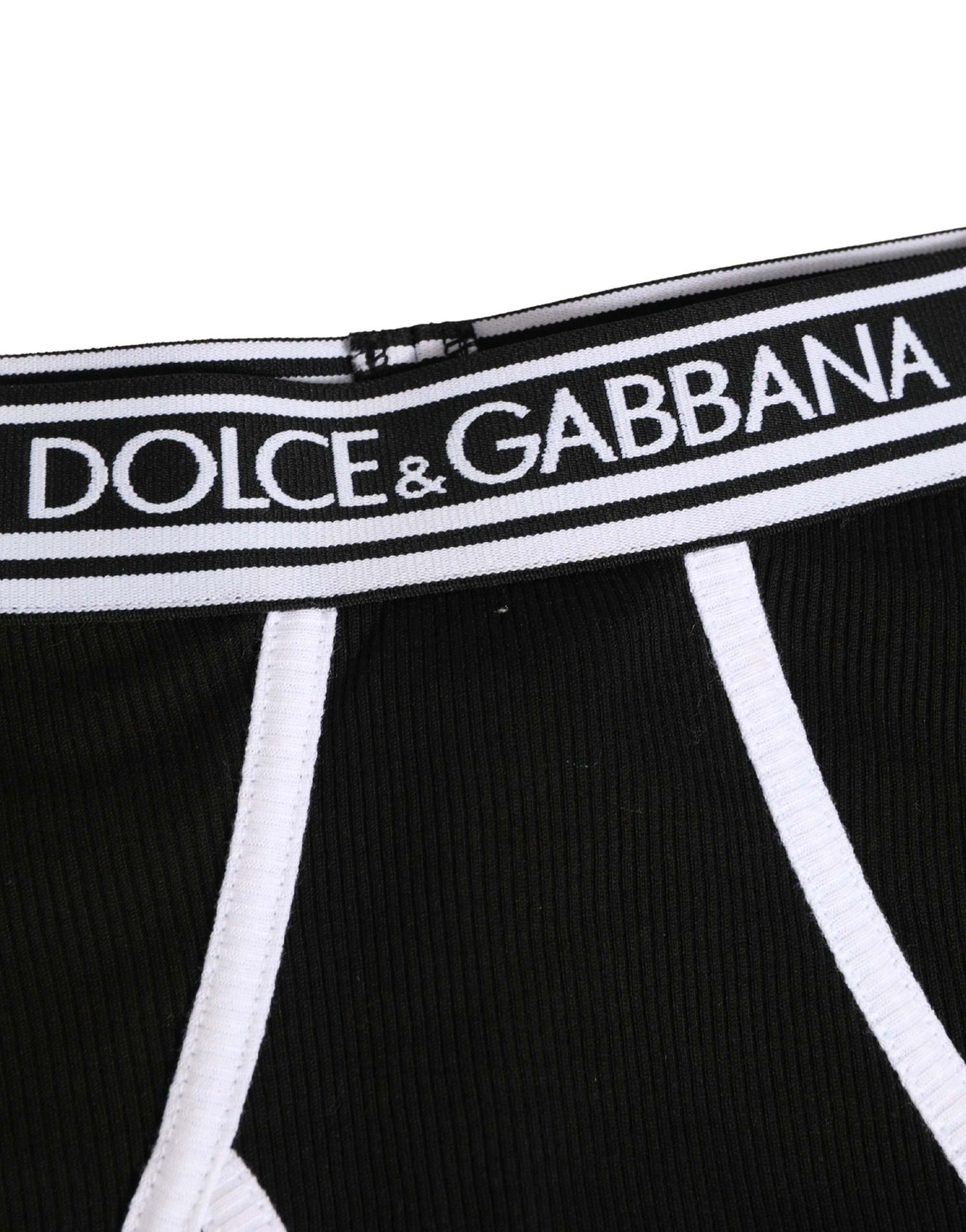 Black White Logo Waistband Coulotte Panty Underwear