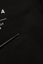 Black Cotton Logo Print Sweatshirt Sweater