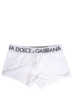 White Cotton Stretch Regular Boxer Underwear