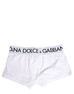 White Cotton Stretch Regular Boxer Underwear