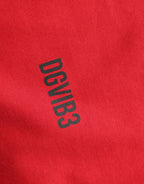 Red Cotton Graphic Print Crew Neck T-shirt