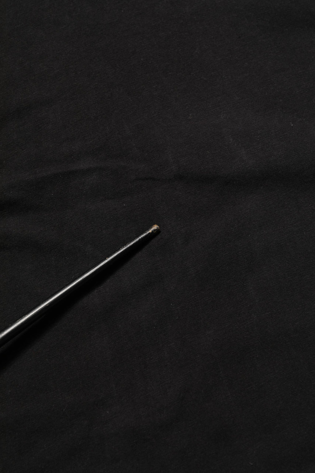 Black Cotton Short Sleeves CrewNeck T-shirt
