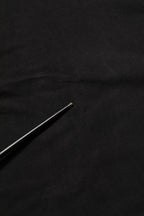 Black Cotton Short Sleeves CrewNeck T-shirt