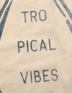Beige Cotton Graphic Print Crew Neck T-shirt