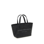 Gray Cotton Shoulder Bag