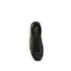 Black Calf Leather Bos Taurus Low Top Sneakers