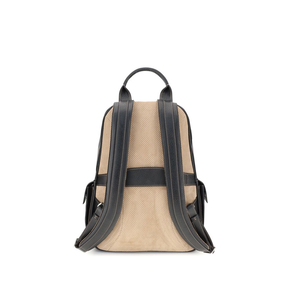 Black Calf Leather Bos Taurus Backpack