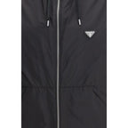 Black Recycled Polyamide Shell Jacket