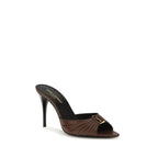 Brown Calf Leather Bos Taurus Mules