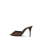 Brown Calf Leather Bos Taurus Mules