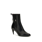 Black Calf Leather Bos Taurus Lace-Up Boots