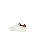 White Calf Leather Bos Taurus Athletic Sneakers