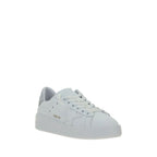 White Calf Leather Bos Taurus Platform Sneakers