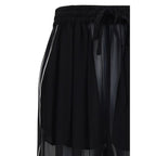 Black Silk Casual Pants