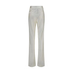 Beige Viscose Dress Pants