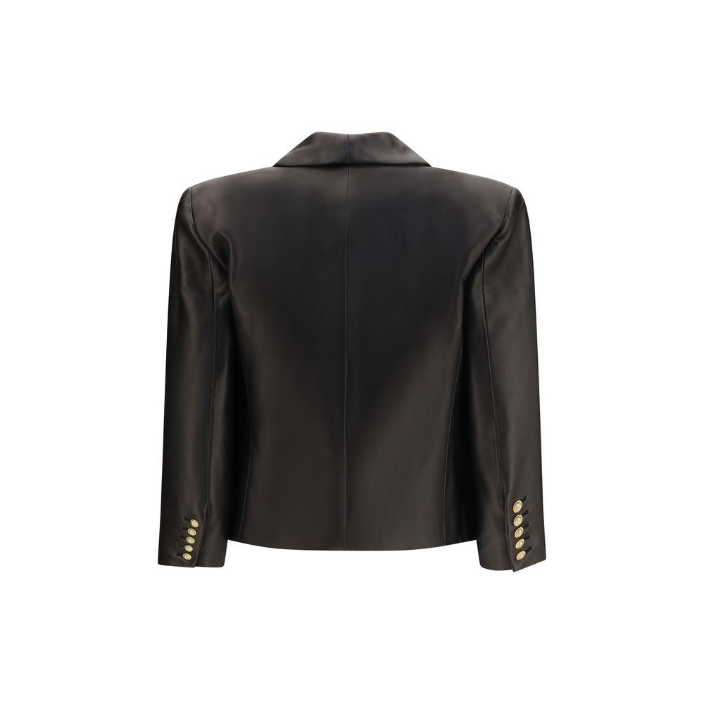 Black Lamb Ovis Aries Aries Leather Jacket