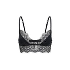 Black Silk Bra