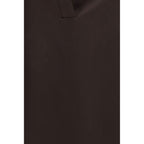 Brown Silk Dress Shirt