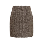 Brown Polyamide Mini Skirt