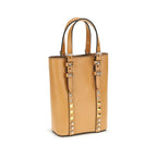 Beige Calf Leather Bos Taurus Shoulder Bag