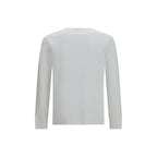 White Cotton Long Sleeve T-Shirt