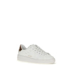 White Calf Leather Bos Taurus Low Top Sneakers